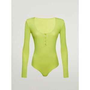 NWT Wolford Henley String Body Green L